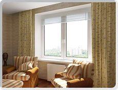 Окно в гостиную размер 1400*1040 мм с монтажем от компании Good Master