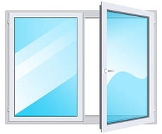 Пластиковое окно Rehau в спальню от завода