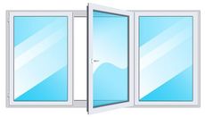 Пластиковое окно Rehau (1400х2100 мм) в зал