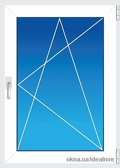 Окно металлопластиковое REHAU EURO 60. Размер 0,8х1,40м. 1 створка. 2-камерный стеклопакет, 32 мм. Окно металлопластиковое REHAU EURO 60. Размер 0,8х1,40м. 1 створка. 2-камерный стеклопакет, 32 мм.