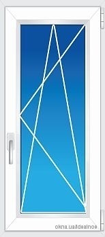 Дверь балконная REHAU EURO 70. Размер 0,80х2,10м. 2-камерный стеклопакет, 32 мм.