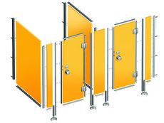 Фурнитура для сантехнических перегородок