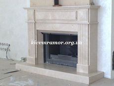 Порталы каминов из натурального мрамора.