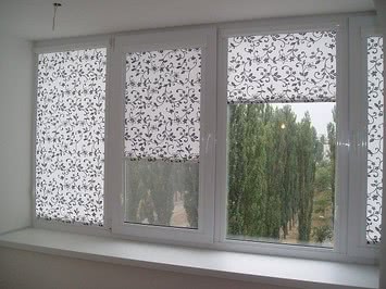 Тканевые ролеты декор окна