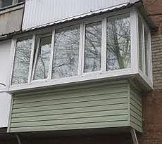 Балкон с выносом (Хрущёвка)