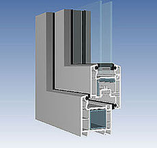 Окно VEKA EuroLine 1300*1400, фурнитура AXOR, стеклопакет 24 мм