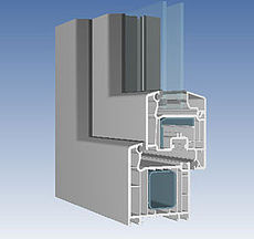 Окно VEKA SoftLine 1300*1400, фурнитура Siegenia, стеклопакет 24 мм