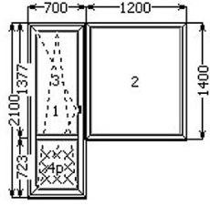 Балконный блок SoftLine, фурнитура MACO, стеклопакетом 4-16-4i
