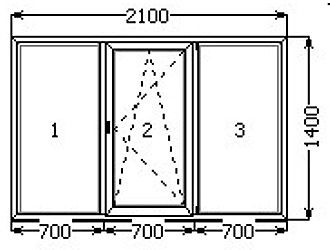 Окно VEKA SoftLine82 PREMIUM 2100*1400, фурнитура Siegenia TITAN, стеклопакет 44 мм Окно VEKA SoftLine82 PREMIUM 2100*1400, фурнитура Siegenia TITAN, стеклопакет 44 мм