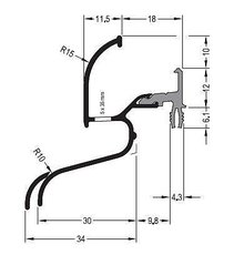 Профиль защиты рамы Aluron ATW 22/34