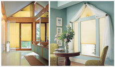 Жалюзи-плиссе на окна сложной геометрии