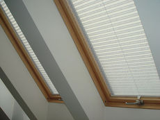 Жалюзи-плиссе на наклонные окна
