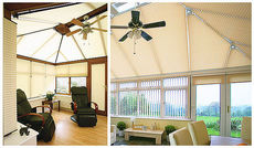 Жалюзи-плиссе для зимнего сада