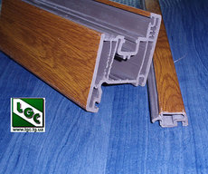 ПВХ профиль окрашенный в массе.