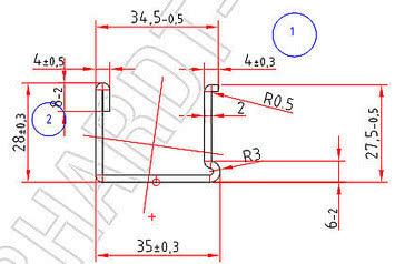 Армирующий профиль REHAU 244526