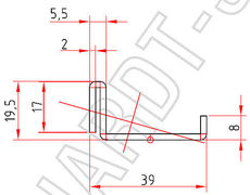 Підсилювач SCHUCO 202611 X 2.0 mm