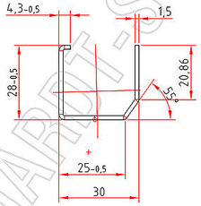 Армирующий профиль SALAMANDER 215025 X 1.5 mm