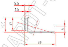 Армирующий профиль SCHUCO 202609 X 1.5 mm