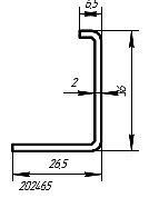 Армирование SCHUCO 202465 X 2.0 mm