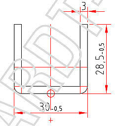 Усилитель KBE S 3703 x 3.0 mm