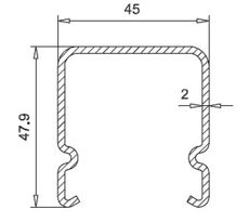 Усилитель VEKA 113368 x 2.0mm