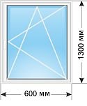 Одностворчатое открывающееся окно от 673 грн.