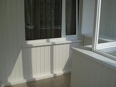 Внутренняя обшивка балкона