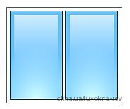 Двустворчатое глухое окно 1200х1450 двухкамерный Salamander Streamline Двустворчатое глухое окно 1200х1450 двухкамерный Salamander Streamline