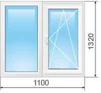 Двухчастное окно