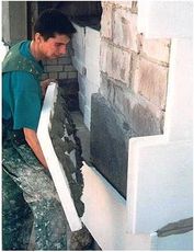 Утепление фасадов пенопластом