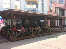 Летняя площадка из дерева, цена за 1 кв. м.