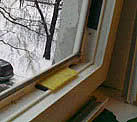 Регулювання фурнітури стулки балконних дверей з перевстановлення склопакета
