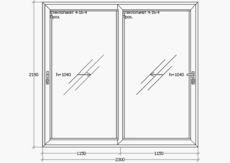 Алюминиевые раздвижные двери