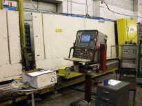 Стеклопакетная линия Lenhardt 1600x2500 с газ прессом и роботом герметизации.