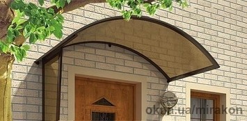 Козырьки для входных дверей.