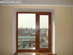 Откосы гипсокартон на 2-х створчатое окно