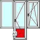 Балконный блок в хрущевку. Вариант стандарт.