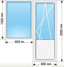Балконный блок, эконом вариант.