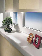 Подоконник пластиковый белого цвета Open Teck (Украина) 150х2000