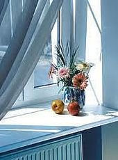 Подоконник пластиковый белого цвета Open Teck (Украина) 450х2000