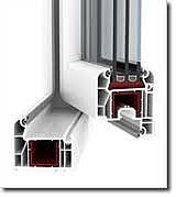 Двухстворчатое пластиковое окно в кабинет из профиля WDS 505 с фурнитурой МАСО с трехстекольным стеклопакетом 32 мм. Габариты окна: ширина 1,15 м, высота 1,65 м.