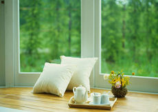 Двухчастное окно из профиля Rehau E 70 с фурнитурой МАСО. 900Х1300