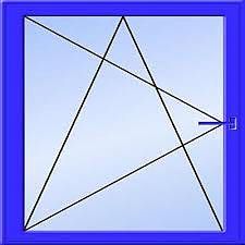 Окно с одной створкой, профиль Almplast, фурнитура Vorne стеклопакет двухкамерный