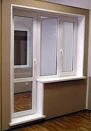 Балконный блок в квартиру, профиль Aluplast 2000, фурнитура Siegenia стеклопакет однокамерный
