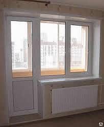 Балконный блок в квартиру, профиль WDS 400, фурнитура Масо, стеклопакет двухкамерный.