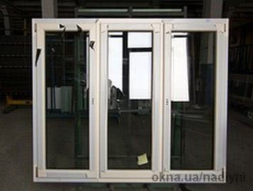 Вікно ПВХ від Алмпласт, фурнітура MACO, розмір вікна: 1,1 х 0,7 м