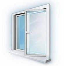 Окно из профильной системы ALMplast в кухню, фурнитура MACO по хорошей цене