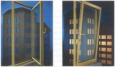 Окно Алюпласт поворотно-откидное в детскую комнату, размер окна: 0,8 х 1,6 м