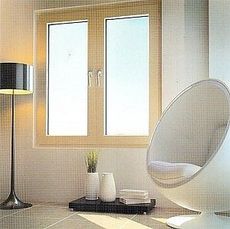 Пластиковое окно WDS двухчастное поворотно-откидное, фурнитура от компании Siegenia