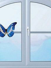 Окно ПВХ от Саламандер двухстворчатое для комнаты с фурнитурой MACO, размер окна - 1,1 х 0,9 м